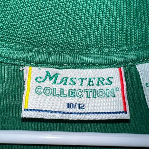 Masters Golf Collection Kid's 1/4 Zip Pullover Green Size 10/12 - Picture 4 of 5
